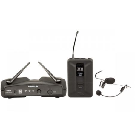 Proel WM600H system bezprzewodowy nagłowny PLL UHF